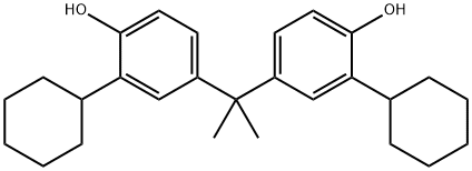 2,2-双(3-环己基-4-羟苯基)丙烷, 57100-74-0, 结构式