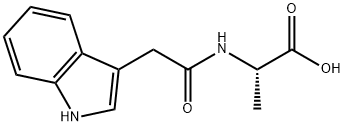 N-(3-Indolylacetyl)-L-alanine 化学構造式