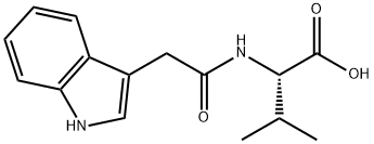 N-(3-インドリルアセチル)-L-バリン 化学構造式