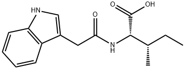 N-(3-吲哚乙酰基)-L-异亮氨酸, 57105-45-0, 结构式