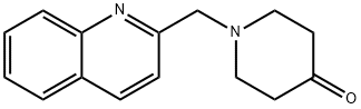 1-((喹啉-2-基)甲基-4-哌啶酮, 571147-27-8, 结构式
