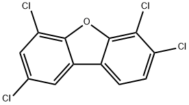 2,4,6,7-テトラクロロジベンゾフラン 化学構造式
