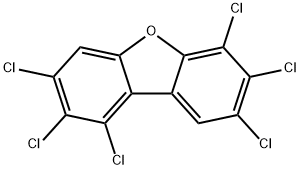 1,2,3,6,7,8-六氯二苯并呋喃,57117-44-9,结构式