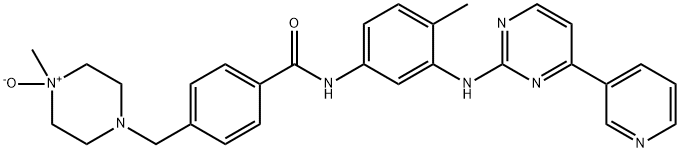 伊马替尼（哌啶）-N-氧化物, 571186-91-9, 结构式