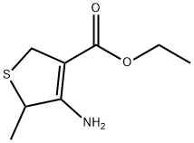 3-Thiophenecarboxylicacid,4-amino-2,5-dihydro-5-methyl-,ethylester(9CI) Struktur