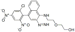 2-[2-[[4-(2-chloro-4,6-dinitro-phenyl)diazenylnaphthalen-1-yl]amino]et hoxy]ethanol,57119-91-2,结构式