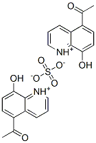 bis(5-acetyl-8-hydroxyquinolinium) sulphate Structure