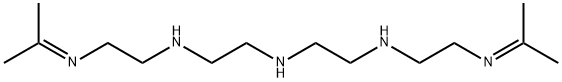 N-[2-[(1-methylethylidene)amino]ethyl]-N'-[2-[[2-[(1-methylethylidene)amino]ethyl]amino]ethyl]ethylenediamine Struktur