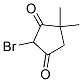 2-ブロモ-4,4-ジメチル-1,3-シクロペンタンジオン 化学構造式