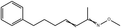 7-フェニル-3-ヘプテン-2-オンO-メチルオキシム 化学構造式