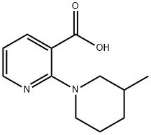 3-Pyridinecarboxylicacid,2-(3-methyl-1-piperidinyl)-(9CI) Structure