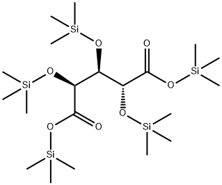 2-O,3-O,4-O-Tris(trimethylsilyl)ribaric acid bis(trimethylsilyl) ester Structure