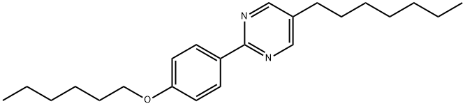 5-HEPTYL-2-(4-HEXYLOXYPHENYL)PYRIMIDINE Structure