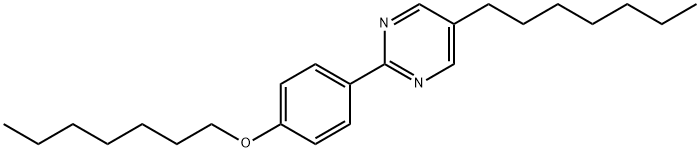 5-Heptyl-2-[4-(heptyloxy)-phenyl]-pyrimidine,57202-38-7,结构式