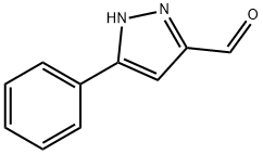 5-フェニル-1H-ピラゾール-3-カルボアルデヒド 化学構造式