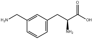 (S)-2-氨基-3-(3-(氨基甲基)苯基)丙酸, 57213-47-5, 结构式