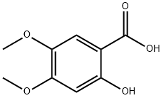 2-羟基-4,5-二甲氧基苯甲酸,5722-93-0,结构式