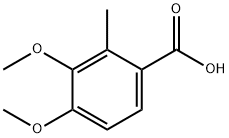 2-甲基-3,4-二甲氧基苯甲酸 结构式