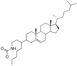 3-cholesteryl-N-octylcarbamate 化学構造式