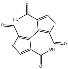 2,2'-Diformyl(3,3'-bithiophene)-4,4'-dicarboxylicacid,57234-00-1,结构式