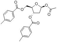 1-O-ACETYL-2-DEOXY-3,5-DI-O-(4-METHYLBENZOYL)-BETA-D-ERYTHROPENTOFURANOSE Structure