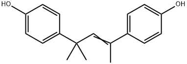 2,4-Bis(4-hydroxyphenyl)-4-methyl-2-pentene 结构式