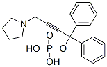 α-フェニル-α-[3-(1-ピロリジニル)-1-プロピニル]ベンゼンメタノール/りん酸,(1:x) 化学構造式