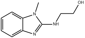 Ethanol, 2-[(1-methyl-1H-benzimidazol-2-yl)amino]- (9CI) Struktur