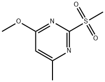 4-Methoxy-6-methyl-2-(methylsulfonyl)pyrimidine ,97% Struktur