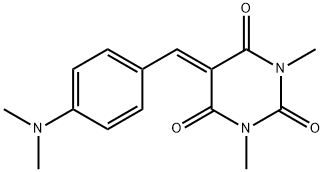 5-[[4-(dimethylamino)phenyl]methylene]-1,3-dimethylbarbituric acid Struktur