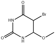 5-bromo-5,6-dihydro-6-methoxyuracil Struktur