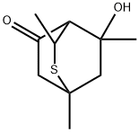 8-Hydroxy-1,3,8-trimethyl-2-thiabicyclo[2.2.2]octan-5-one Structure