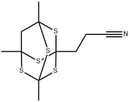 3,5,7-Trimethyl-2,4,6,8,9-pentathiaadamantane-1-propiononitrile|