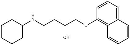 naphthoxybutanolcyclohexylamine Structure