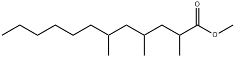 2,4,6-Trimethyldodecanoic acid methyl ester Struktur