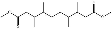 3,4,7,8-Tetramethyldecanedioic acid dimethyl ester Struktur