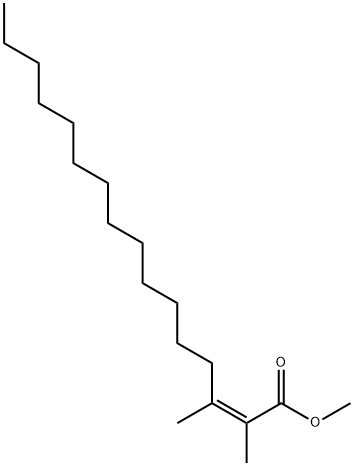 Methyl (2Z)-2,3-dimethyl-2-hexadecenoate Structure