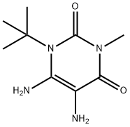 2,4(1H,3H)-Pyrimidinedione, 5,6-diamino-1-(1,1-dimethylethyl)-3-methyl- (9CI) Struktur