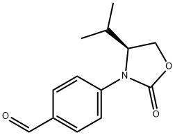 (S)-4-(4-ISOPROPYL-2-OXOOXAZOLIDIN-3-YL)BENZALDEHYDE Structure