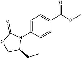 (S)-4-(4-ETHYL-2-OXOOXAZOLIDIN-3-YL)BENZOIC ACID METHYL ESTER Structure