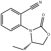 (S)-2-(4-ETHYL-2-OXOOXAZOLIDIN-3-YL)BENZONITRILE 化学構造式