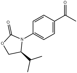 (S)-3-(4-ACETYLPHENYL)-4-ISOPROPYLOXAZOLIDIN-2-ONE Structure