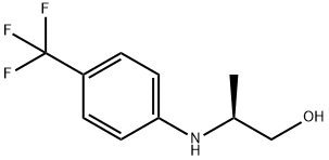 (S)-2-(4-TRIFLUOROMETHYLPHENYLAMINO)PROPAN-1-OL,572923-22-9,结构式