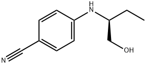(S)-4-(1-HYDROXYMETHYL-PROPYLAMINO)BENZONITRILE Struktur