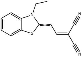 MALONONITRILE, [2-(3-ETHYL-2-BENZOTHIAZOLINYLIDENE)ETHYLIDENE]- Struktur