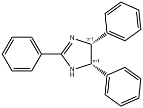 2,4,5-三苯基-2-咪唑啉, 573-33-1, 结构式