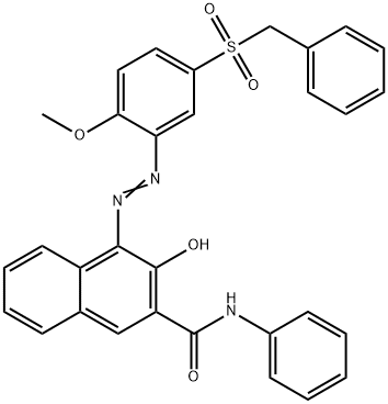 3-hydroxy-4-[[2-methoxy-5-[(phenylmethyl)sulfonyl]phenyl]azo]-N-phenyl-2-Naphthalenecarboxamide