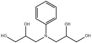 3,3'-(phenylimino)bispropane-1,2-diol Struktur
