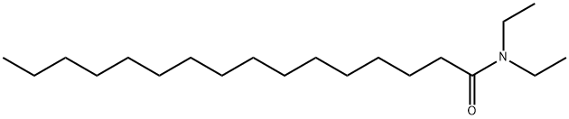 N,N-ジエチルヘキサデカンアミド 化学構造式