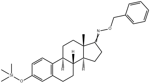 3-(Trimethylsiloxy)estra-1,3,5(10)-trien-17-one O-benzyl oxime Structure